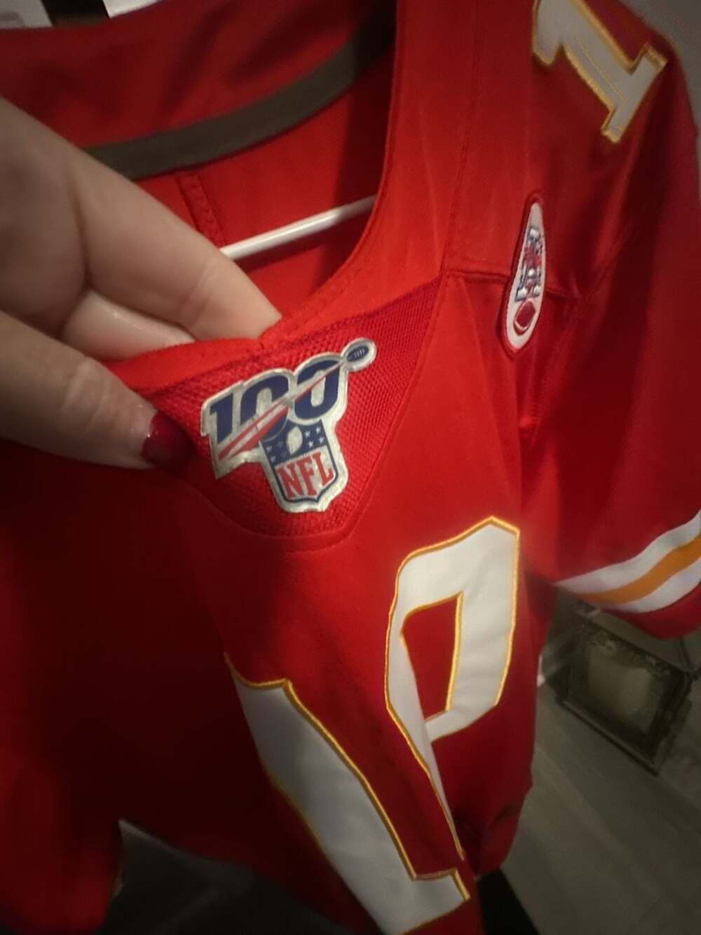 Nike Tyreek Hill #10 Kansas City Chiefs NFL 100th Anniversary Game Jersey #613 - Picture 2 of 7